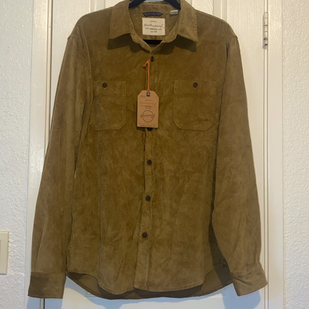 Brown men’s button down